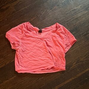 Wild Fable Off The Shoulder Pink V-Neck Women's Top